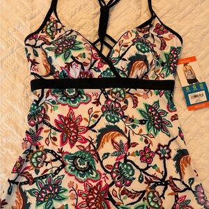 Free Country Multicolor Floral One Piece Swimsuit